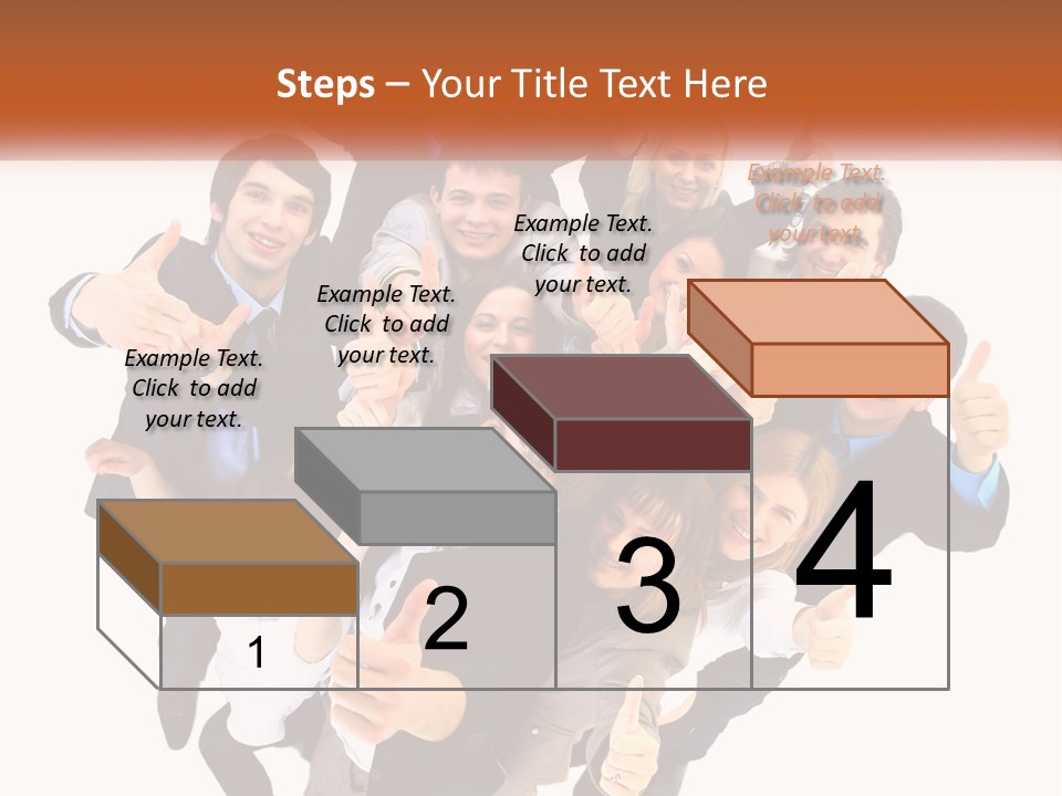 A Group Of People Giving Thumbs Up PowerPoint Template