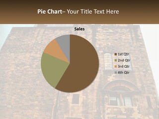 A Tall Brick Building With Windows And A Sky Background PowerPoint Template