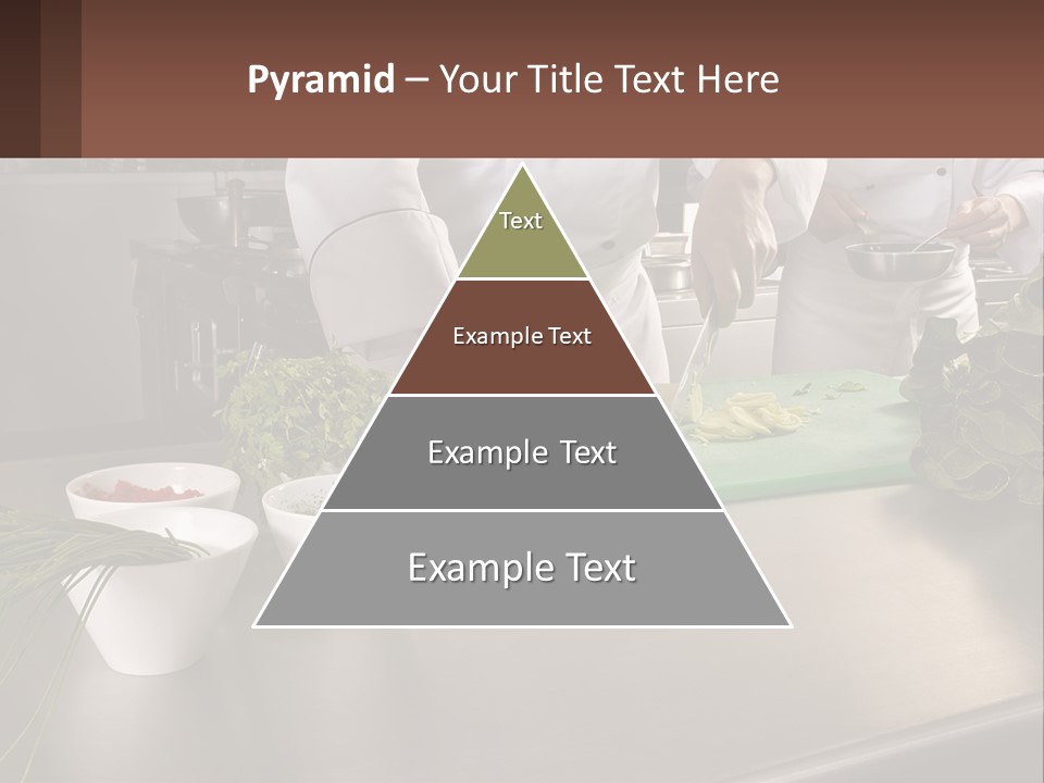 A Group Of Chefs Preparing Food In A Kitchen PowerPoint Template