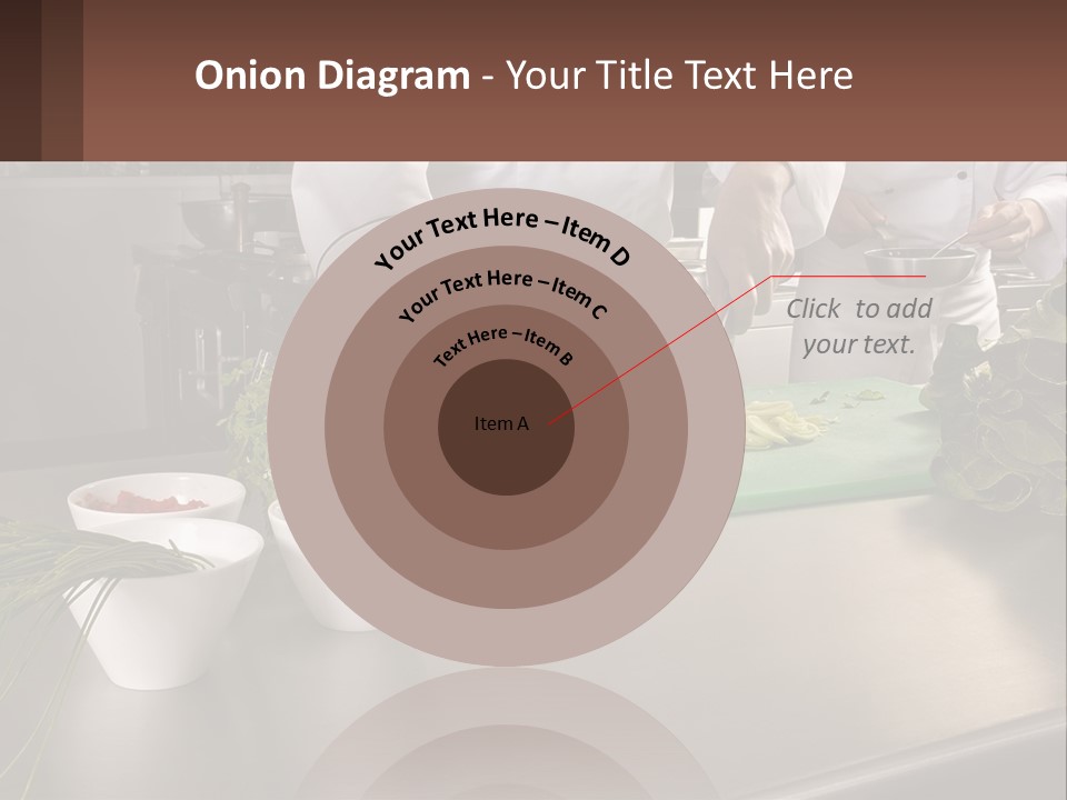 A Group Of Chefs Preparing Food In A Kitchen PowerPoint Template