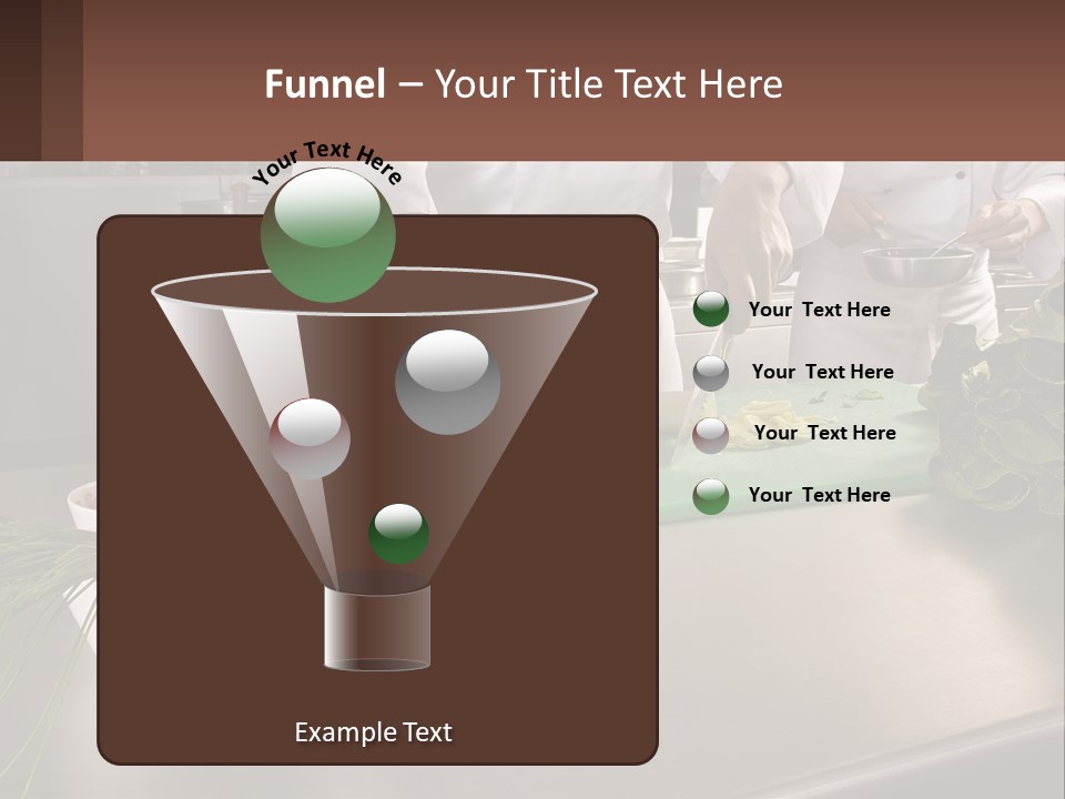 A Group Of Chefs Preparing Food In A Kitchen PowerPoint Template