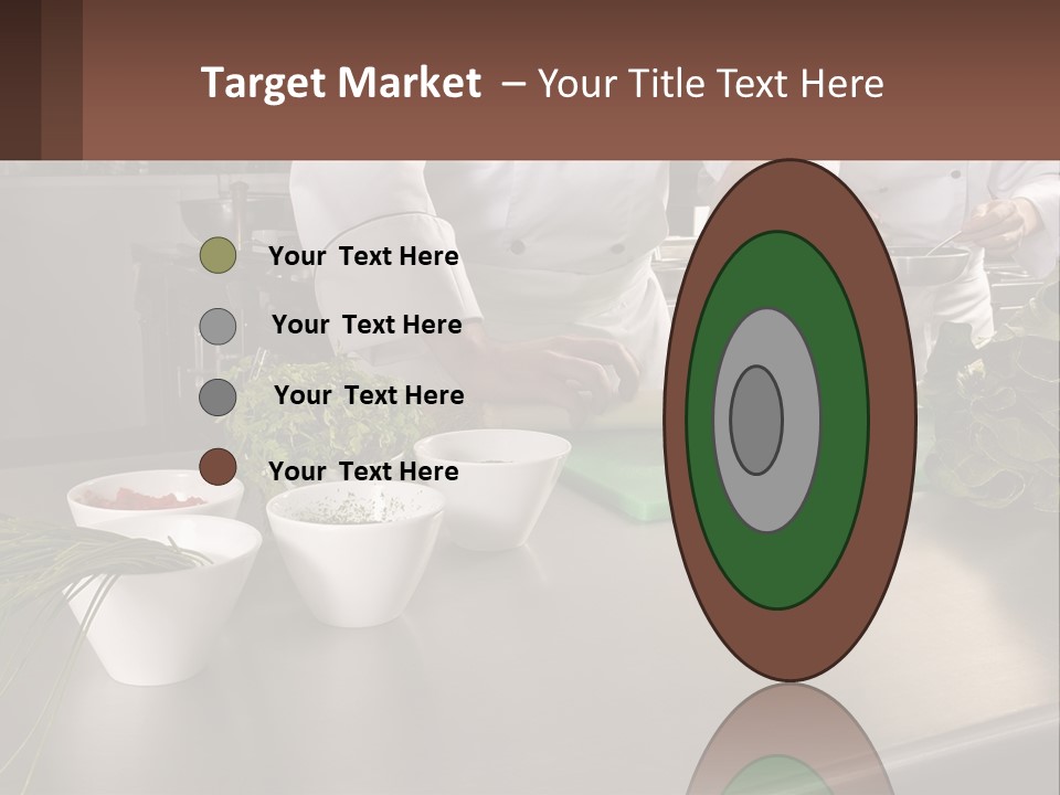 A Group Of Chefs Preparing Food In A Kitchen PowerPoint Template