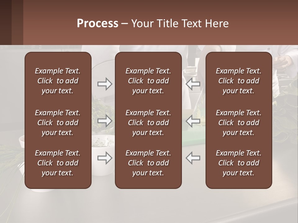 A Group Of Chefs Preparing Food In A Kitchen PowerPoint Template