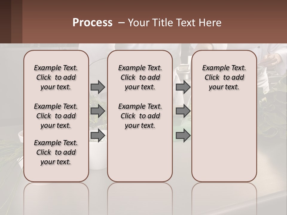 A Group Of Chefs Preparing Food In A Kitchen PowerPoint Template