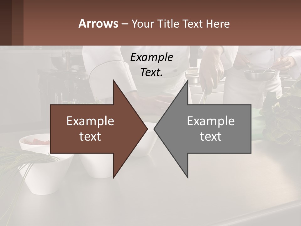 A Group Of Chefs Preparing Food In A Kitchen PowerPoint Template