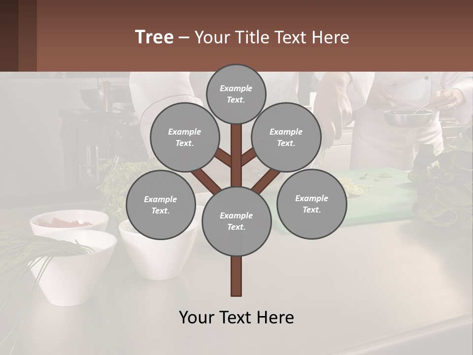 A Group Of Chefs Preparing Food In A Kitchen PowerPoint Template