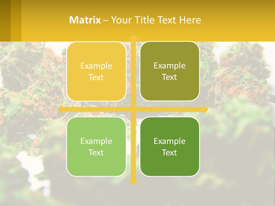 A Pile Of Green Weed Sitting On Top Of A Table PowerPoint Template
