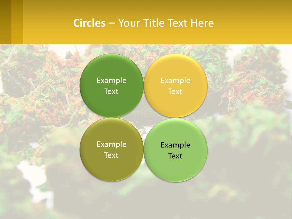 A Pile Of Green Weed Sitting On Top Of A Table PowerPoint Template