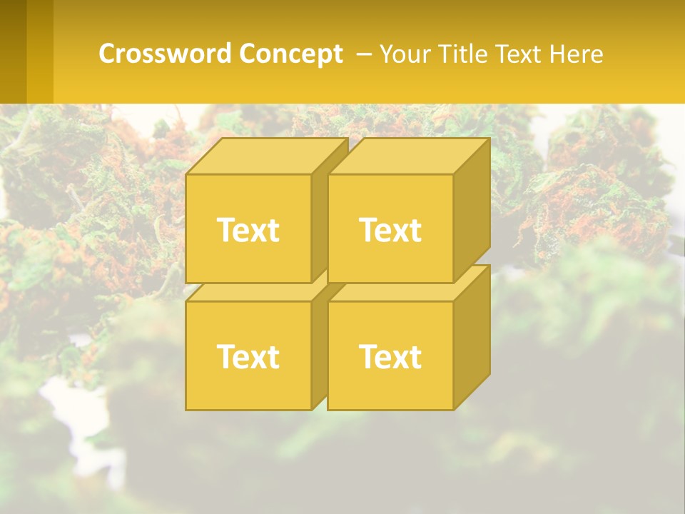 A Pile Of Green Weed Sitting On Top Of A Table PowerPoint Template