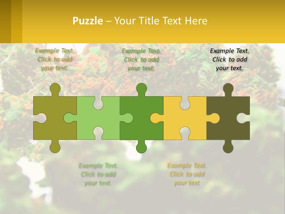 A Pile Of Green Weed Sitting On Top Of A Table PowerPoint Template