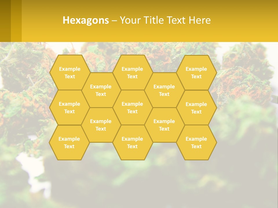 A Pile Of Green Weed Sitting On Top Of A Table PowerPoint Template