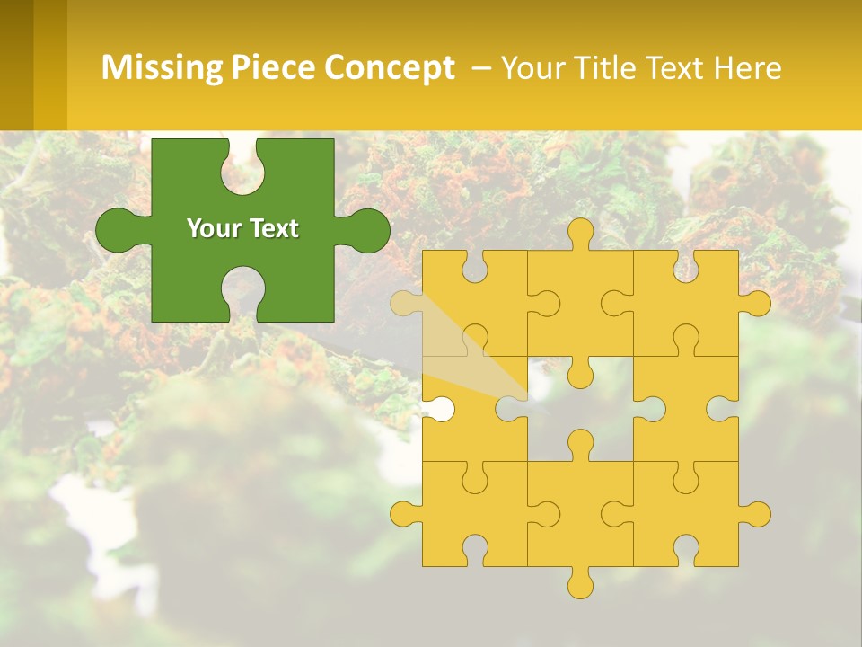 A Pile Of Green Weed Sitting On Top Of A Table PowerPoint Template