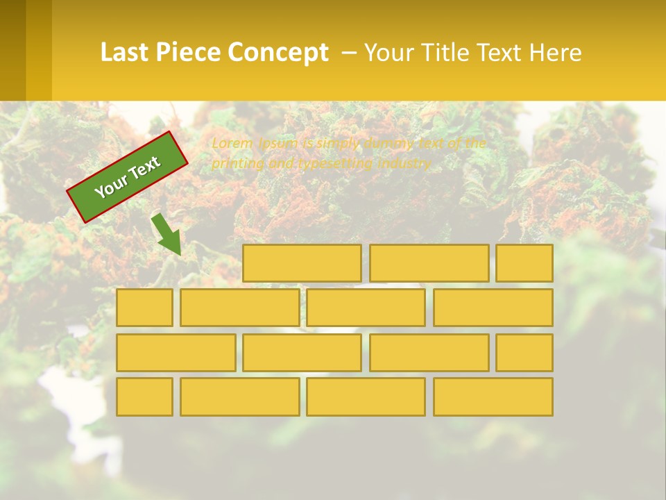 A Pile Of Green Weed Sitting On Top Of A Table PowerPoint Template