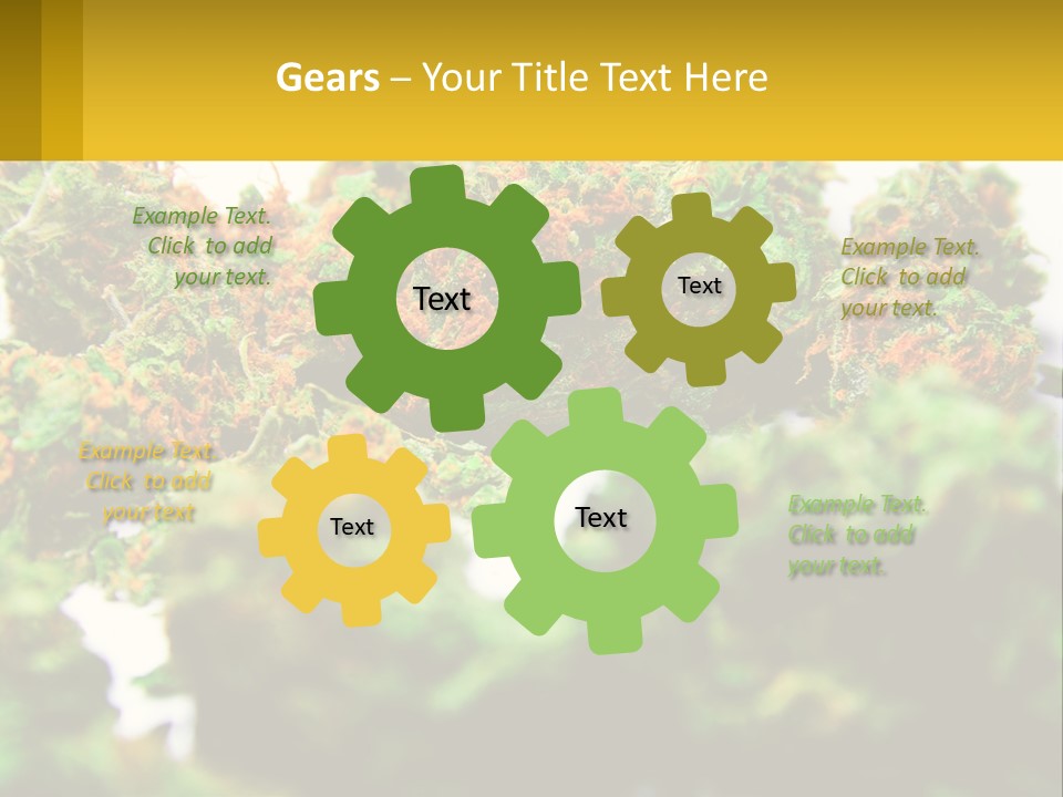 A Pile Of Green Weed Sitting On Top Of A Table PowerPoint Template