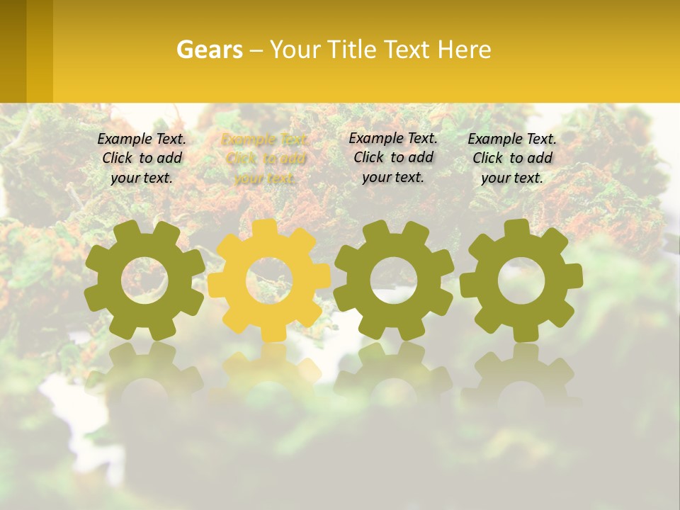 A Pile Of Green Weed Sitting On Top Of A Table PowerPoint Template