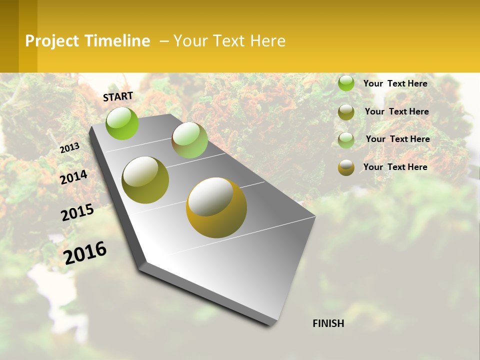 A Pile Of Green Weed Sitting On Top Of A Table PowerPoint Template