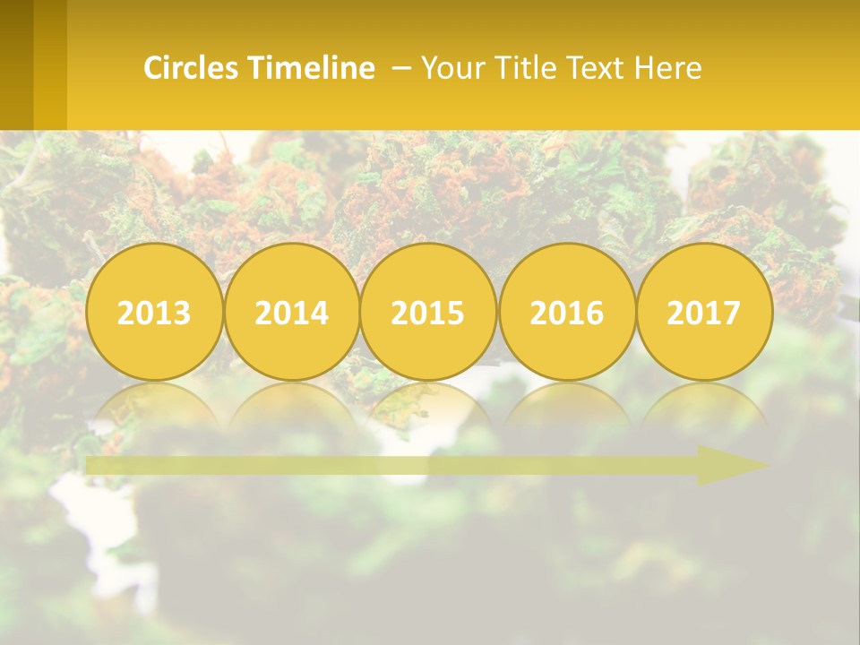 A Pile Of Green Weed Sitting On Top Of A Table PowerPoint Template