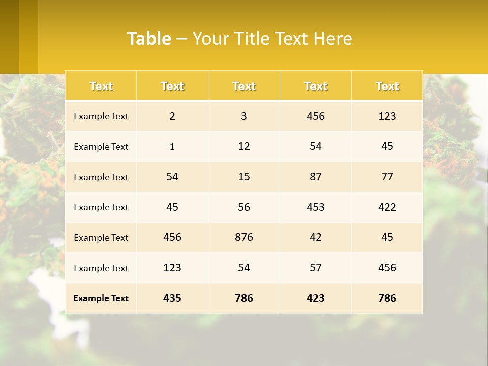 A Pile Of Green Weed Sitting On Top Of A Table PowerPoint Template