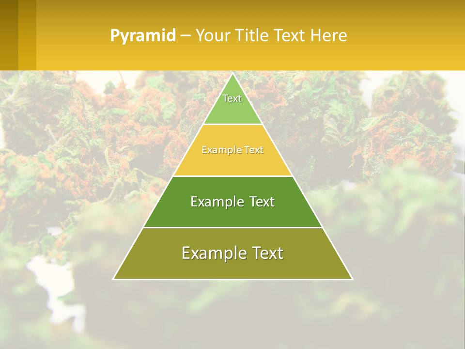 A Pile Of Green Weed Sitting On Top Of A Table PowerPoint Template