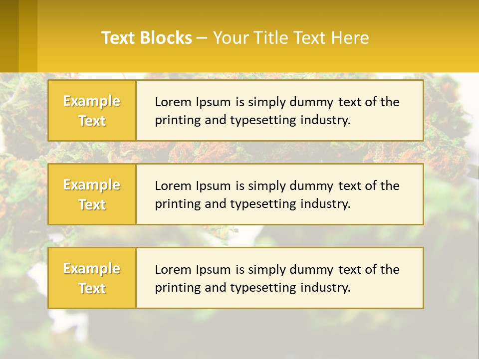 A Pile Of Green Weed Sitting On Top Of A Table PowerPoint Template
