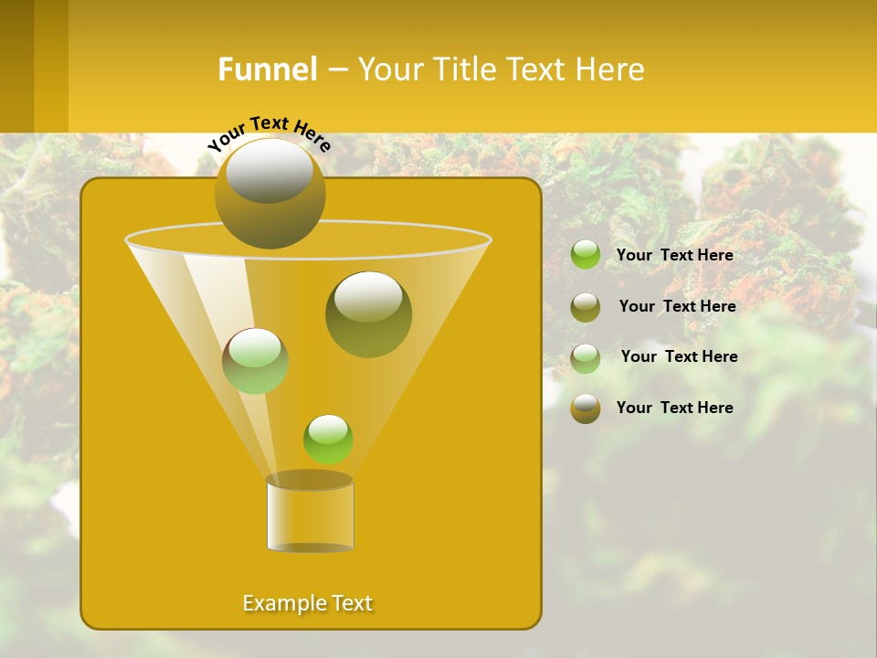 A Pile Of Green Weed Sitting On Top Of A Table PowerPoint Template