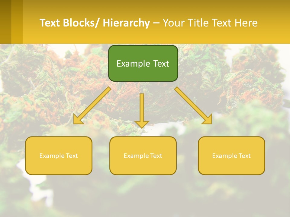 A Pile Of Green Weed Sitting On Top Of A Table PowerPoint Template