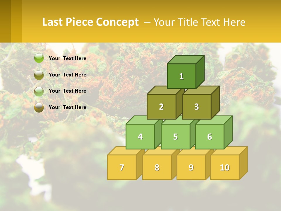 A Pile Of Green Weed Sitting On Top Of A Table PowerPoint Template