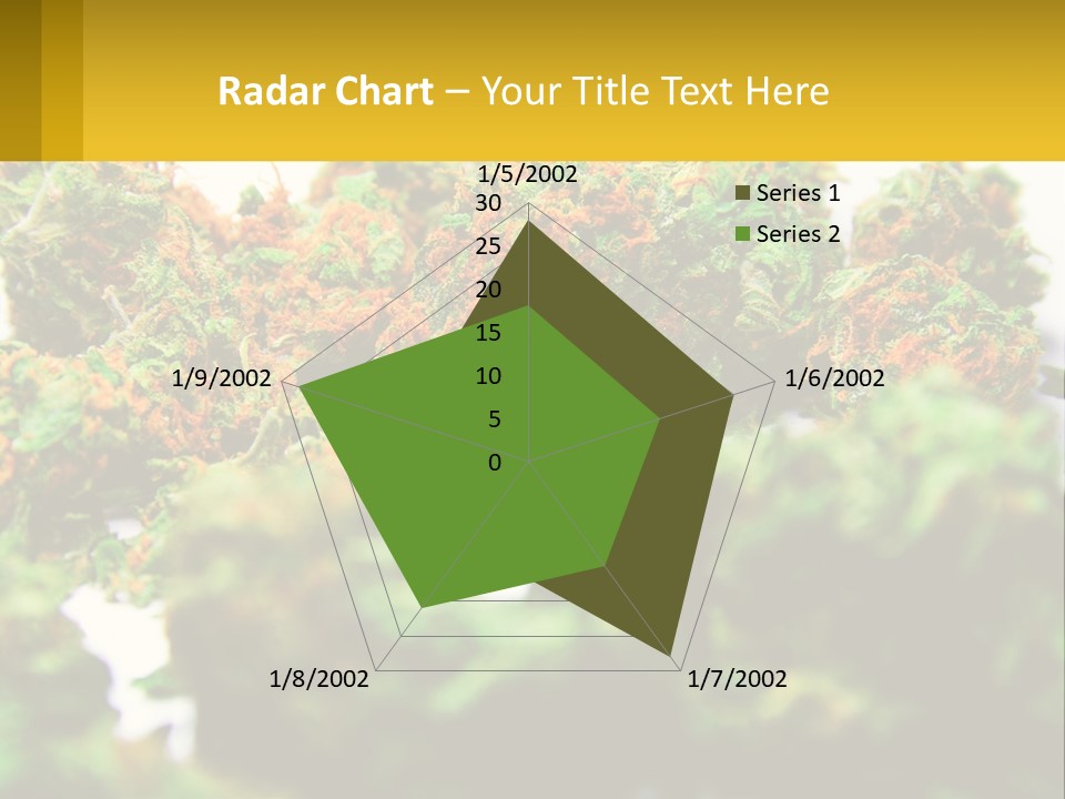 A Pile Of Green Weed Sitting On Top Of A Table PowerPoint Template