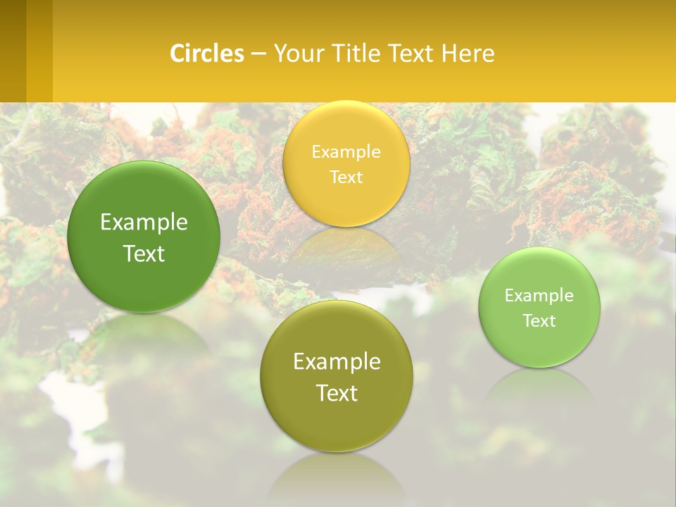 A Pile Of Green Weed Sitting On Top Of A Table PowerPoint Template