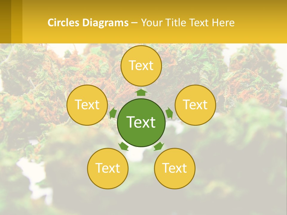 A Pile Of Green Weed Sitting On Top Of A Table PowerPoint Template