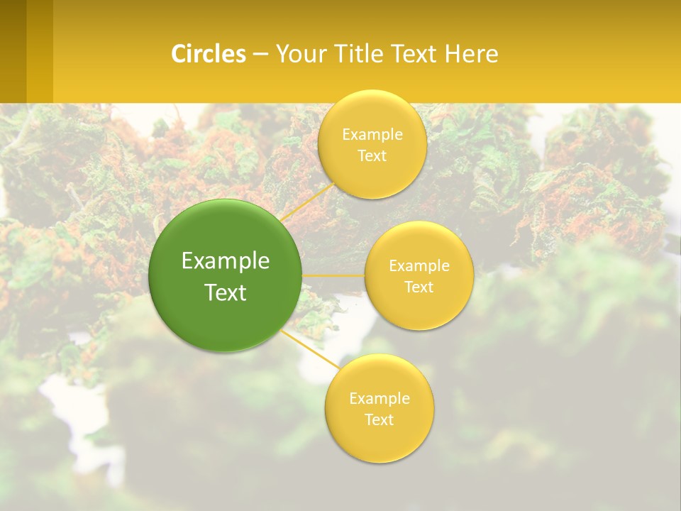 A Pile Of Green Weed Sitting On Top Of A Table PowerPoint Template