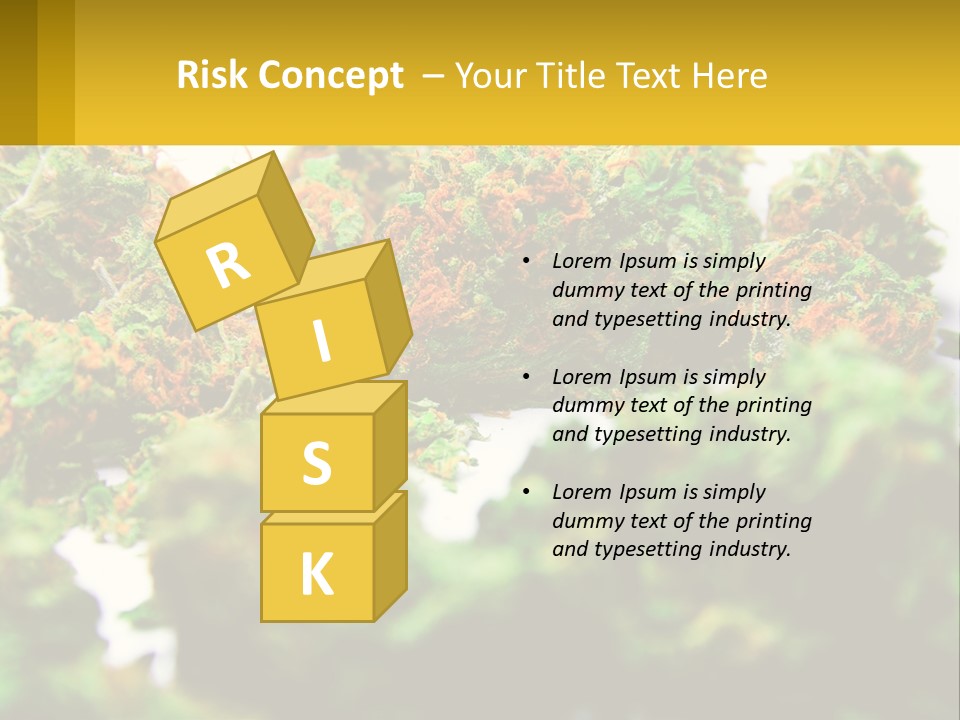 A Pile Of Green Weed Sitting On Top Of A Table PowerPoint Template