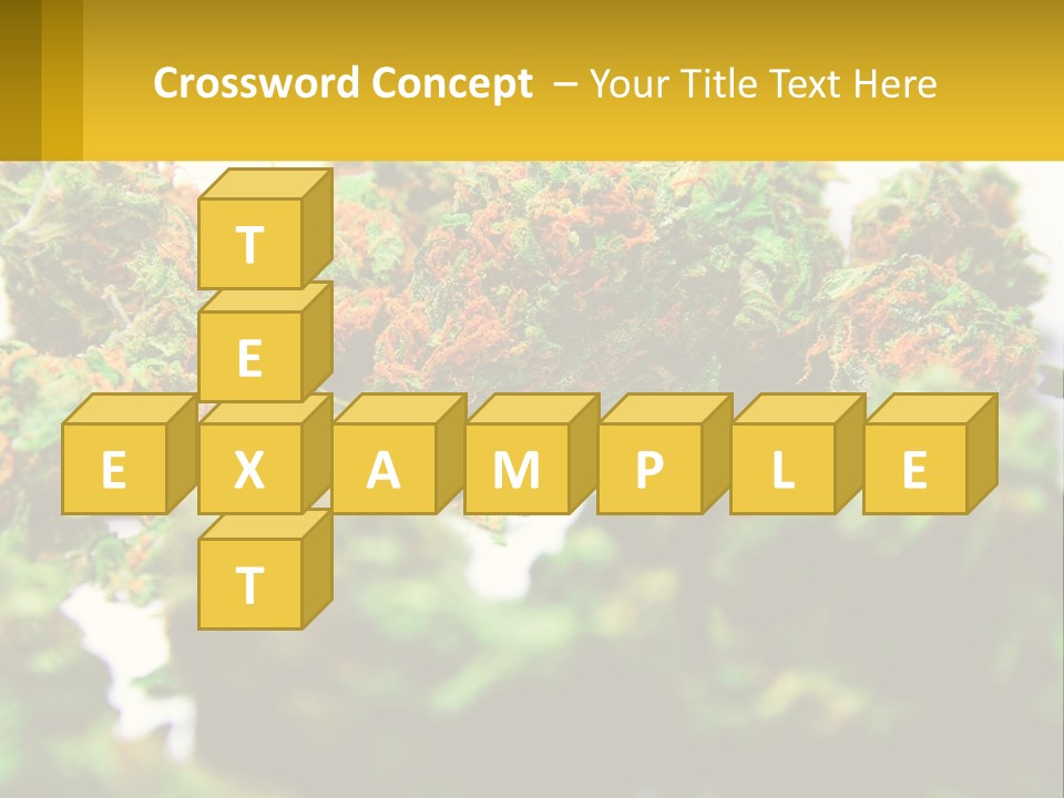 A Pile Of Green Weed Sitting On Top Of A Table PowerPoint Template