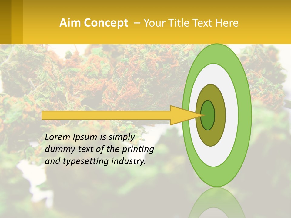 A Pile Of Green Weed Sitting On Top Of A Table PowerPoint Template