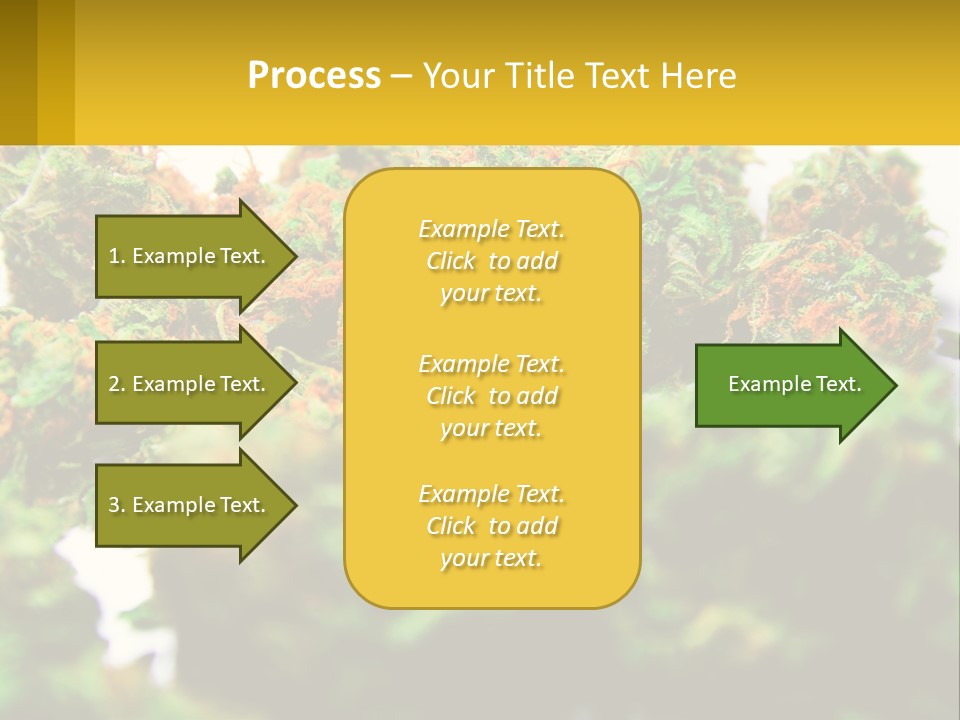 A Pile Of Green Weed Sitting On Top Of A Table PowerPoint Template