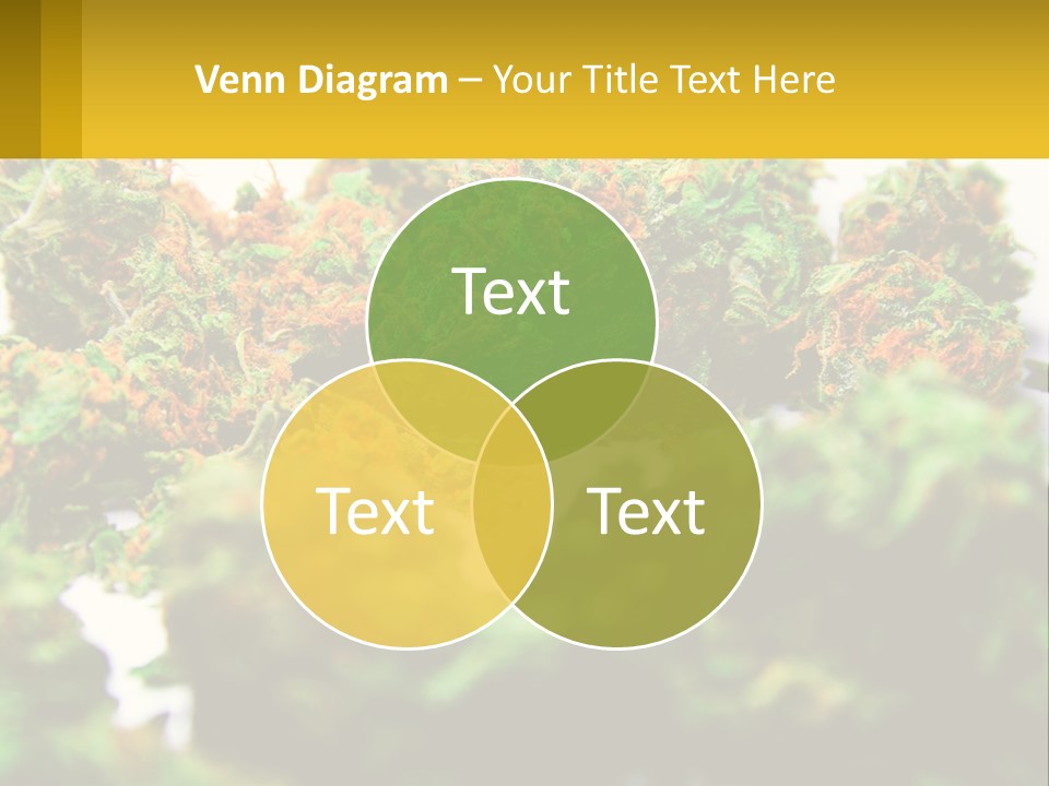A Pile Of Green Weed Sitting On Top Of A Table PowerPoint Template