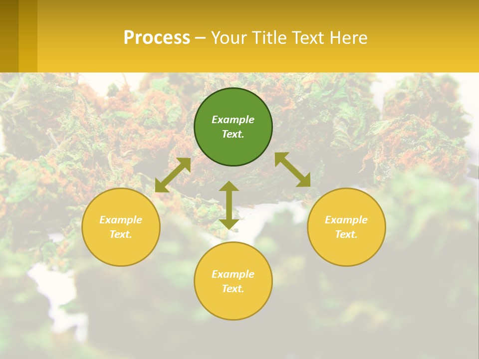 A Pile Of Green Weed Sitting On Top Of A Table PowerPoint Template