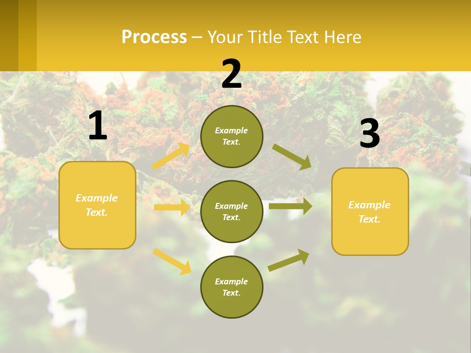 A Pile Of Green Weed Sitting On Top Of A Table PowerPoint Template