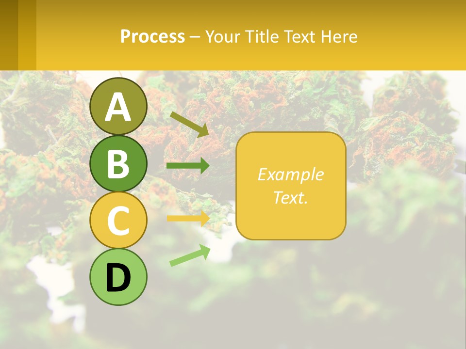 A Pile Of Green Weed Sitting On Top Of A Table PowerPoint Template