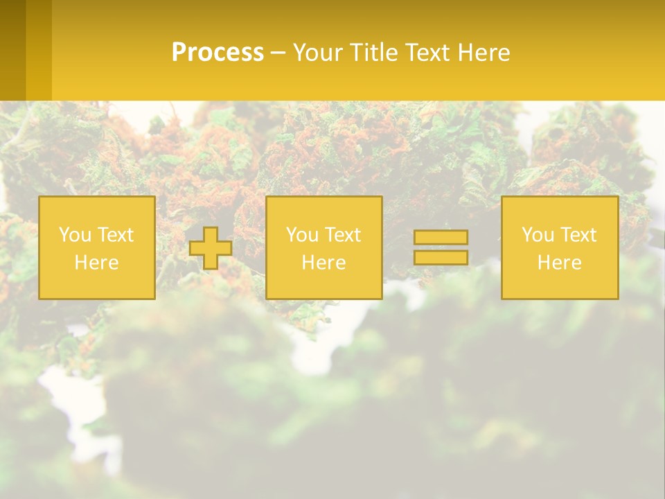 A Pile Of Green Weed Sitting On Top Of A Table PowerPoint Template
