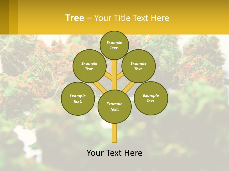 A Pile Of Green Weed Sitting On Top Of A Table PowerPoint Template