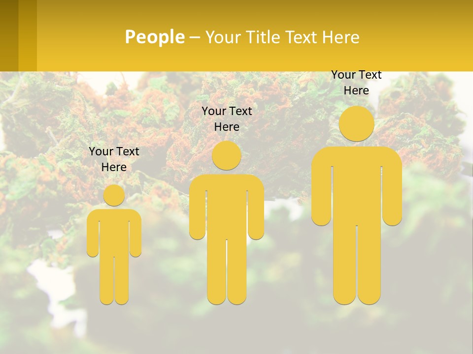 A Pile Of Green Weed Sitting On Top Of A Table PowerPoint Template