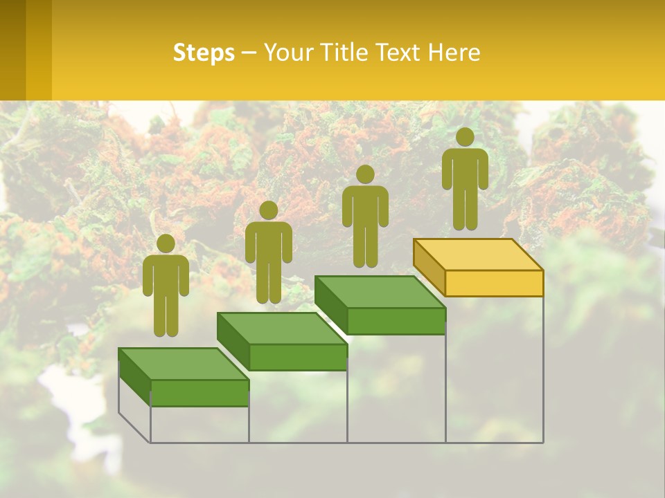 A Pile Of Green Weed Sitting On Top Of A Table PowerPoint Template