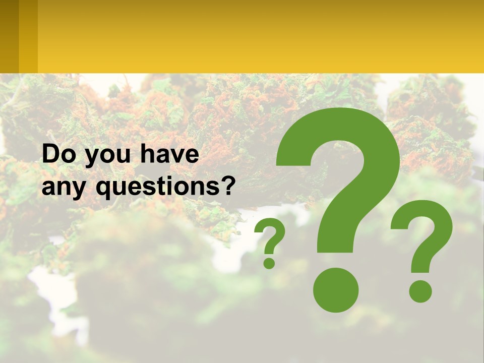 A Pile Of Green Weed Sitting On Top Of A Table PowerPoint Template