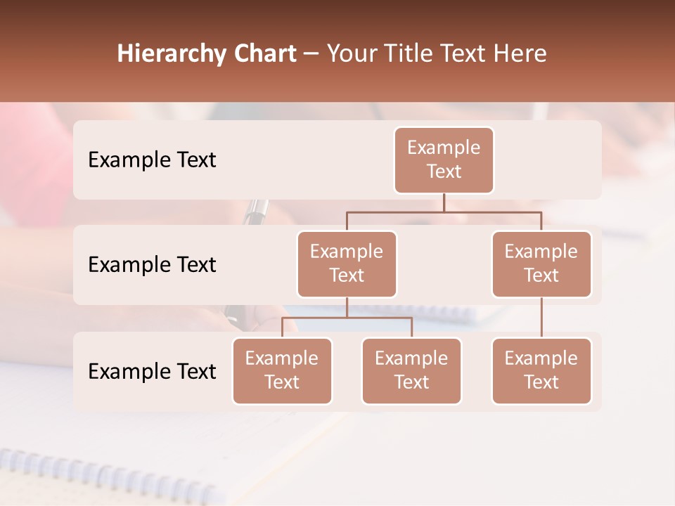 A Group Of People Sitting At A Table Writing On Notebooks PowerPoint Template