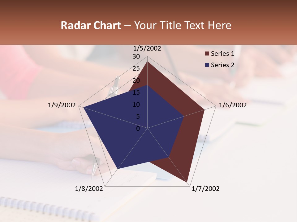 A Group Of People Sitting At A Table Writing On Notebooks PowerPoint Template
