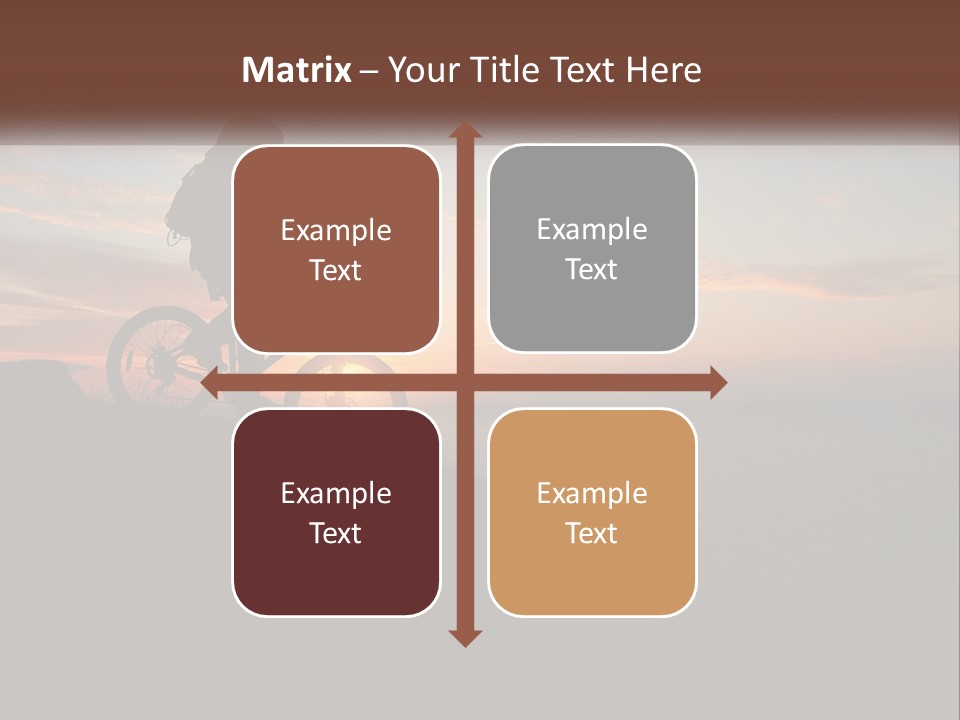 A Person Riding A Bike On Top Of A Hill PowerPoint Template