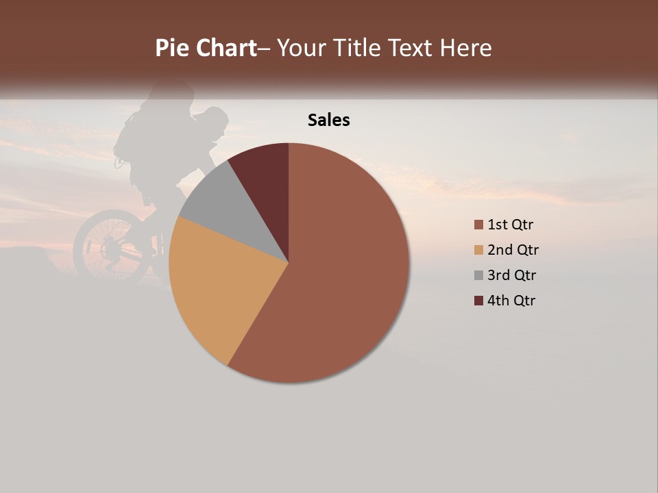A Person Riding A Bike On Top Of A Hill PowerPoint Template