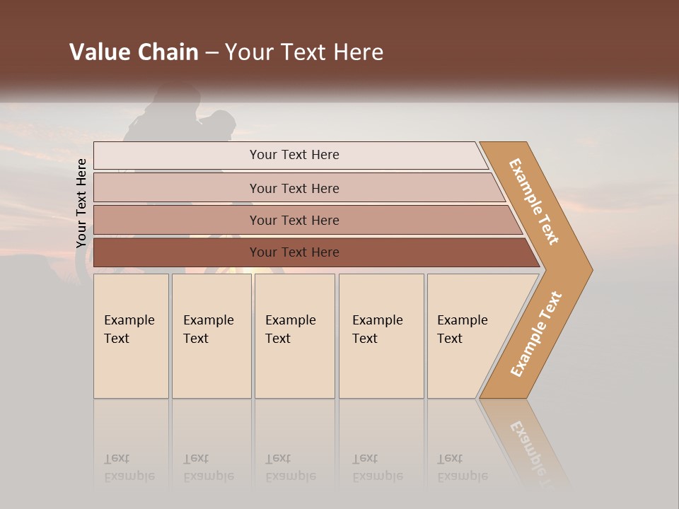 A Person Riding A Bike On Top Of A Hill PowerPoint Template