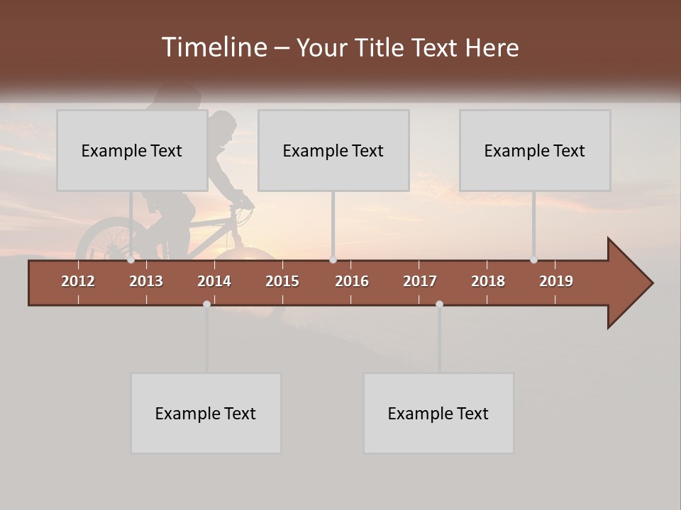 A Person Riding A Bike On Top Of A Hill PowerPoint Template